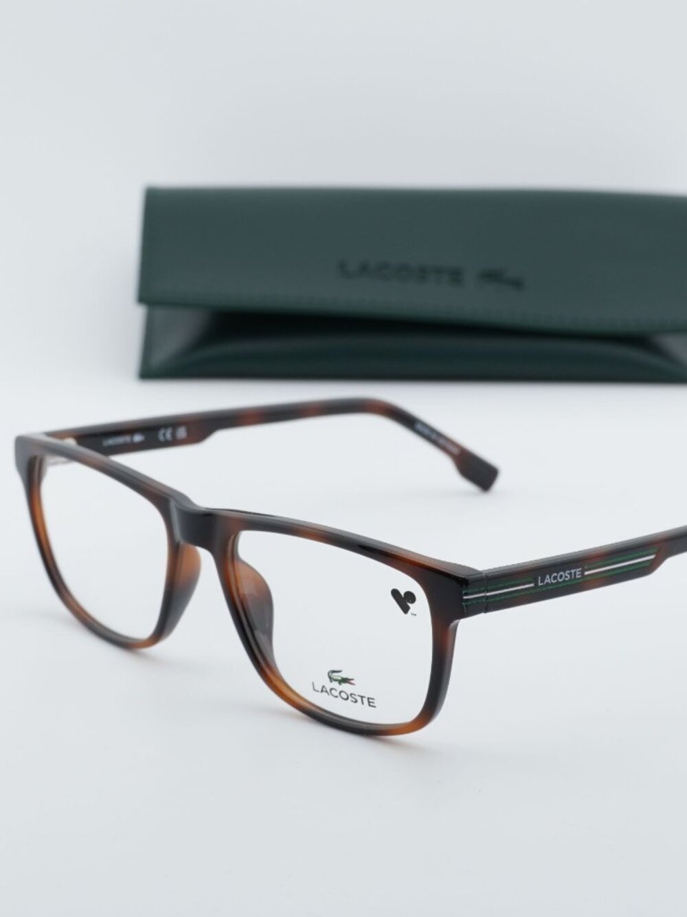 Lacoste L2887 N 230 Rectangle Eyeglasses 54mm - Havana